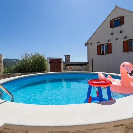 Vila House Tramonto With Pool, Sunset View & Pet Friendly, Donji Humac, Brac Donji Humac